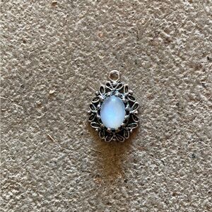 Elegant Silver Opal (?) Pendant
